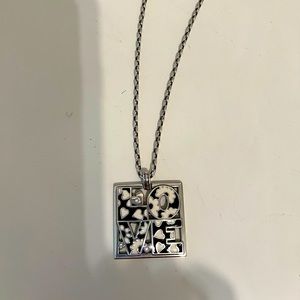 Brighton Love square necklace